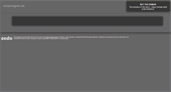 Desktop Screenshot of carpmoguls.de